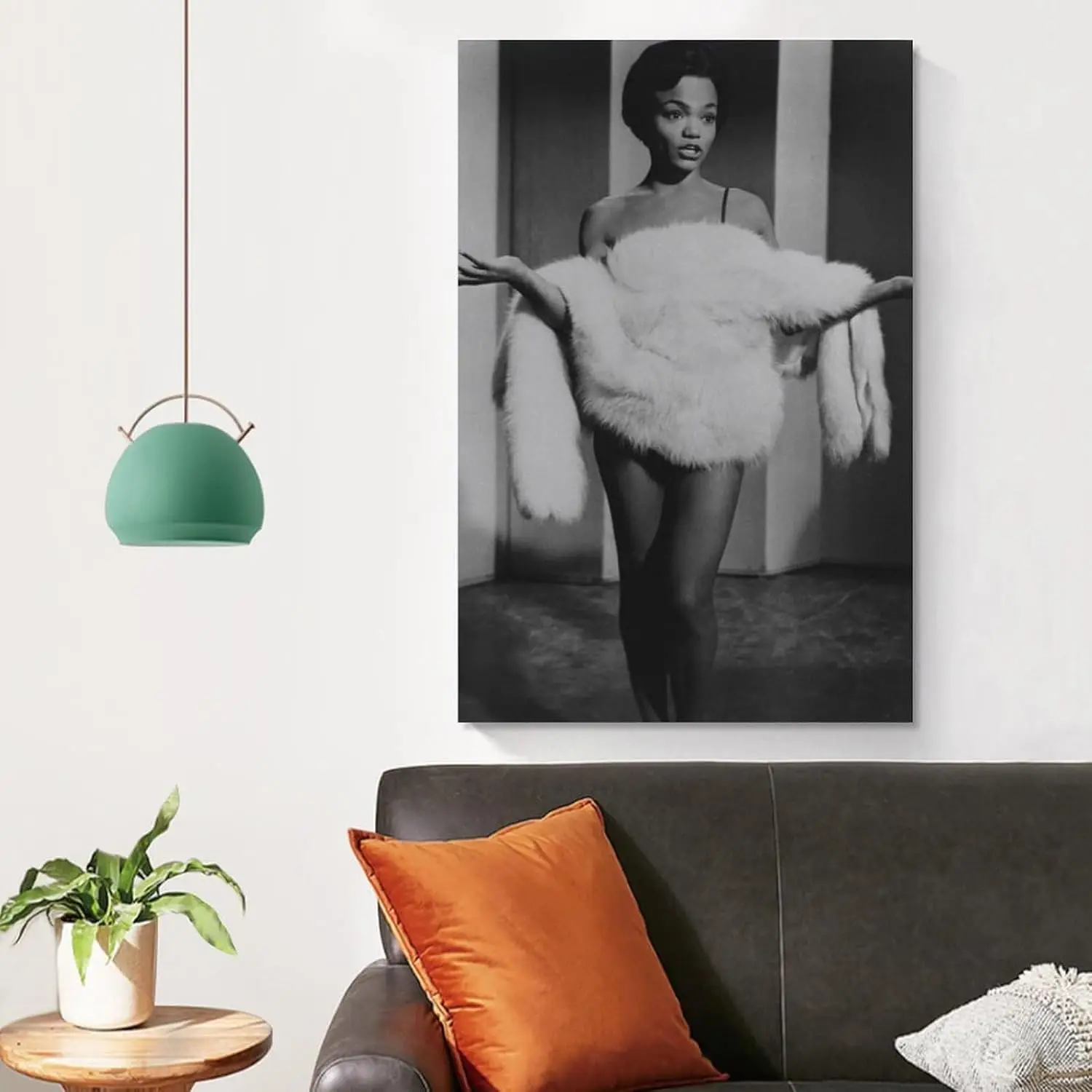 ملصق مطبوع عتيق باللونين الأبيض والأسود من Eartha Kitt (10) ملصق قماشي جدار صورة فنية يطبع صورة معلقة ديكو