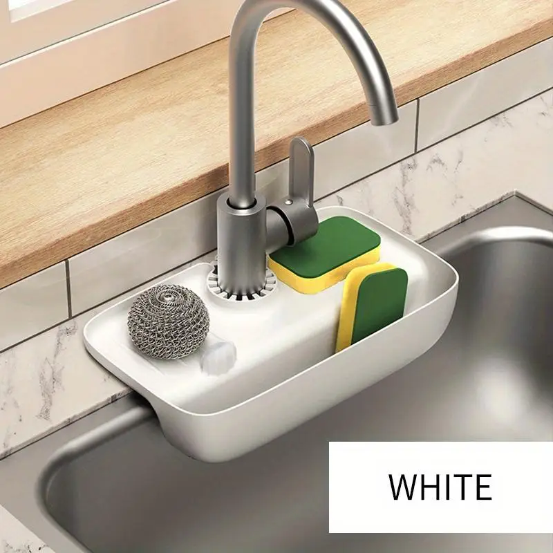 1Pc Faucet Splash Proof Drainage Rack Sink Water Collection Pad Anti Slip Countertop Pad Kitchen Cloth Sponge Wipe Drainage