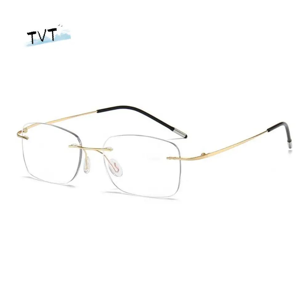 

Alloy Frameless Reading Glasses Resin Costume Accessory Elderly Reading Eyewear Waterproof Lightweight Anti Blu-ray Eyewear