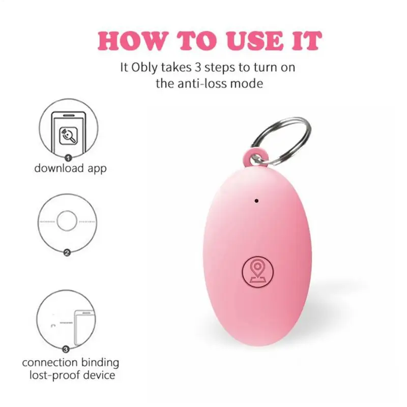 Key Finder For Purse Car Key Locator Device Two-way Alarm Phone Locating Tool For Bags Pets Portable Purse Tracking Device
