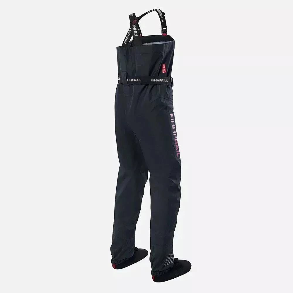 Waders Waterproof Full Body Waders with Neoprene Foot Sturdy Soles for SUP Paddling Whitewater Kayaking Water Sports