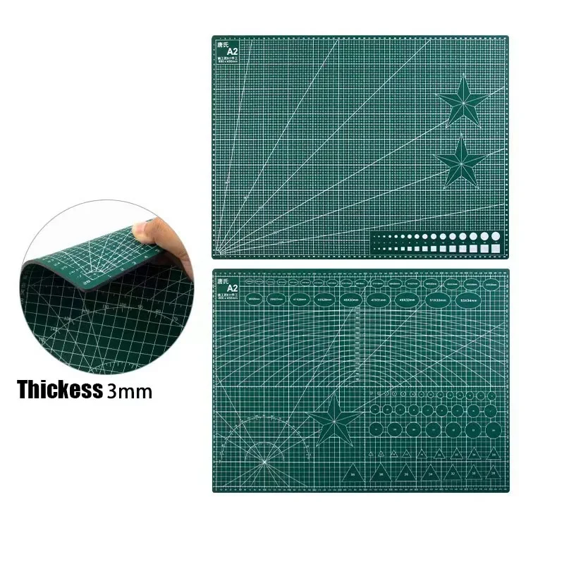 A2 60x45cm 3mm Thick PVC Cutting Mat Pad Double-sided Patchwork Cut Pad Patchwork Tools Manual DIY Model Tool Cutting Board