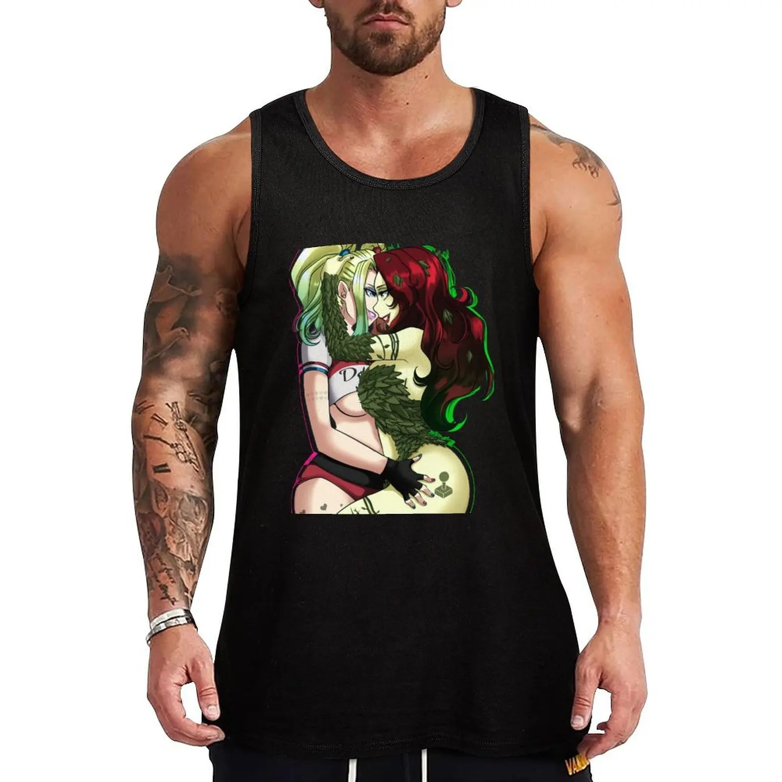 

Jester Flower Love Tank Top singlet for men muscular man gym shirts Man summer clothes