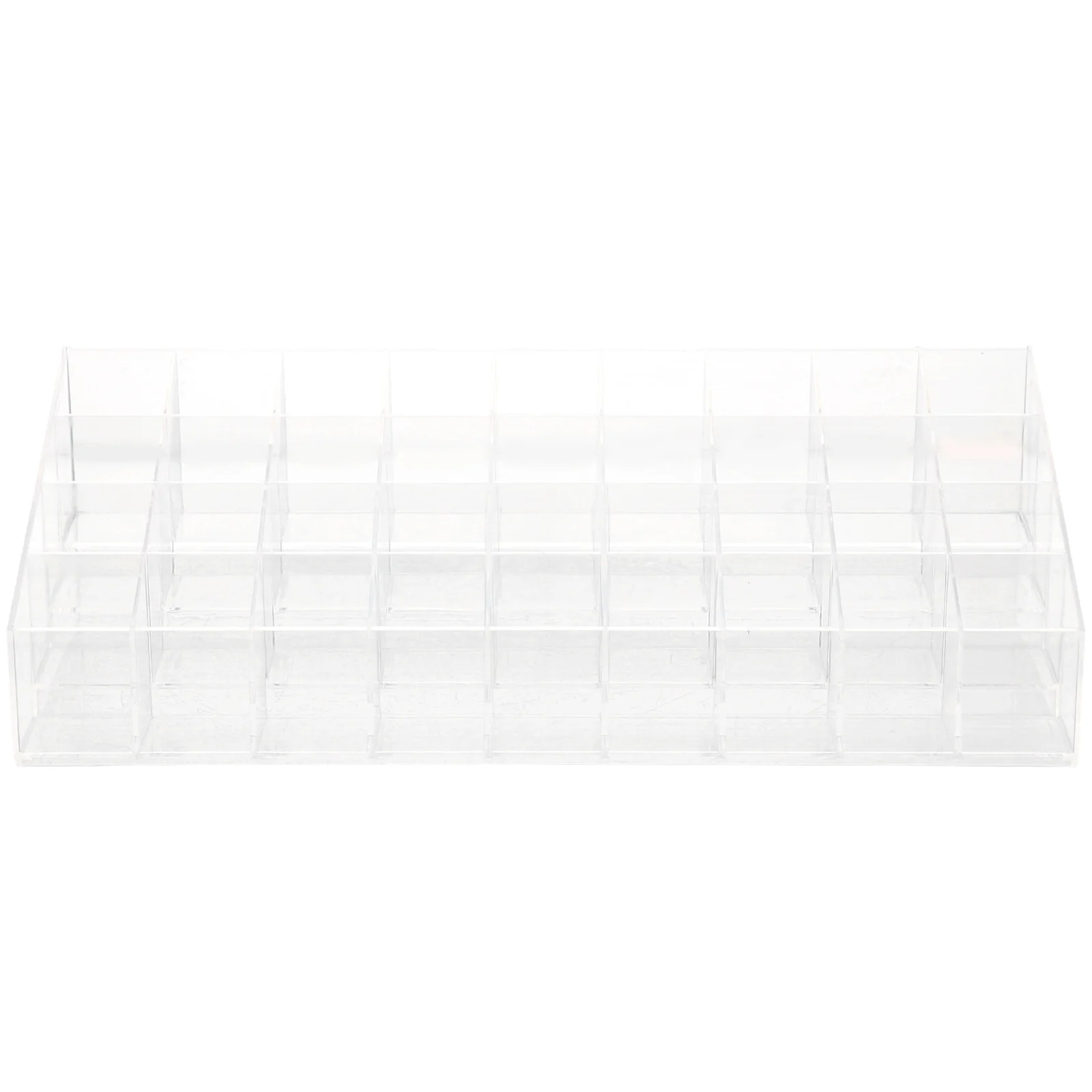 Lipstick Organizer Transparent Makeup Storage Box Large Capacity for Lip Gloss Dip Powder Desktop Holder Vanity