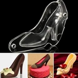 Shoe Chocolate Mold 3D High Heel Shoes Candy Sugar Paste Molds Cake Decorating Tools for DIY Home Baking Sugar Craft Accessories