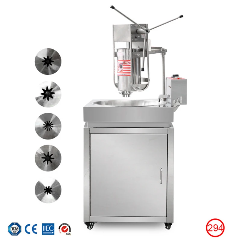 

Commercial Churros Machine Vertical Hollow Churros Machine Fryer Food Festival Snack Equipment NP-294