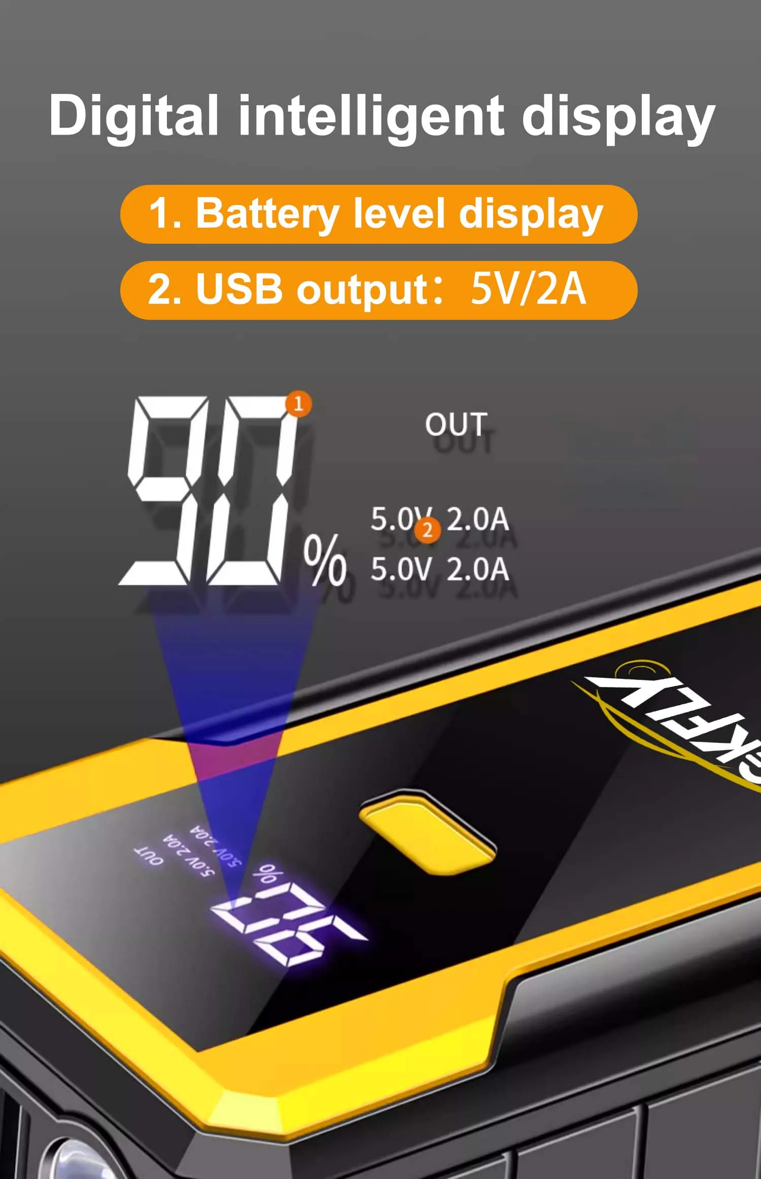 GKFLY 4000A 8000A Auto-Starthilfe Powerbank Batterie-Booster-Ladegerät 12V Startgerät Benzin Diesel Auto-Starter Booster – Detail 20