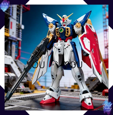 

Bandai Original Genuine Figure Gundam Model Kit RG 1/144 35 XXXG-01W Wing Gundam Collection Model Action Figure Boys Toys Gifts