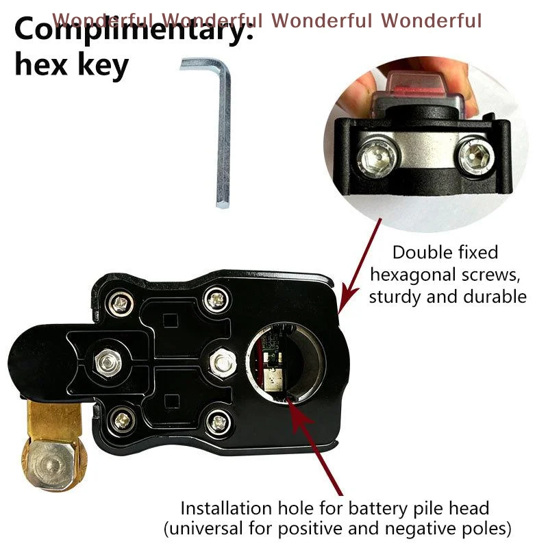 

12V Car Battery Disconnect Digital Voltage Display Prevent Discharge for Auto Van and Yacht