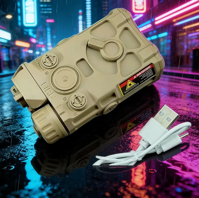 OGL Batteriegehäuse-Modell mit grünem Laser & LED-Taschenlampe für 20mm Schienen Airsoft Jagd