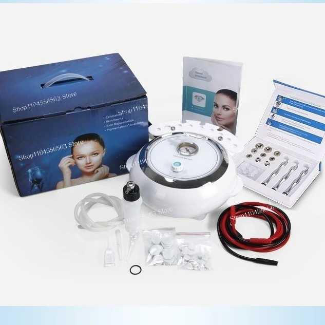3D Diamond Microdermabrasion Machine, Multi-Function Facial Beauty Device for Skin Polishing & Blackhead Removal
