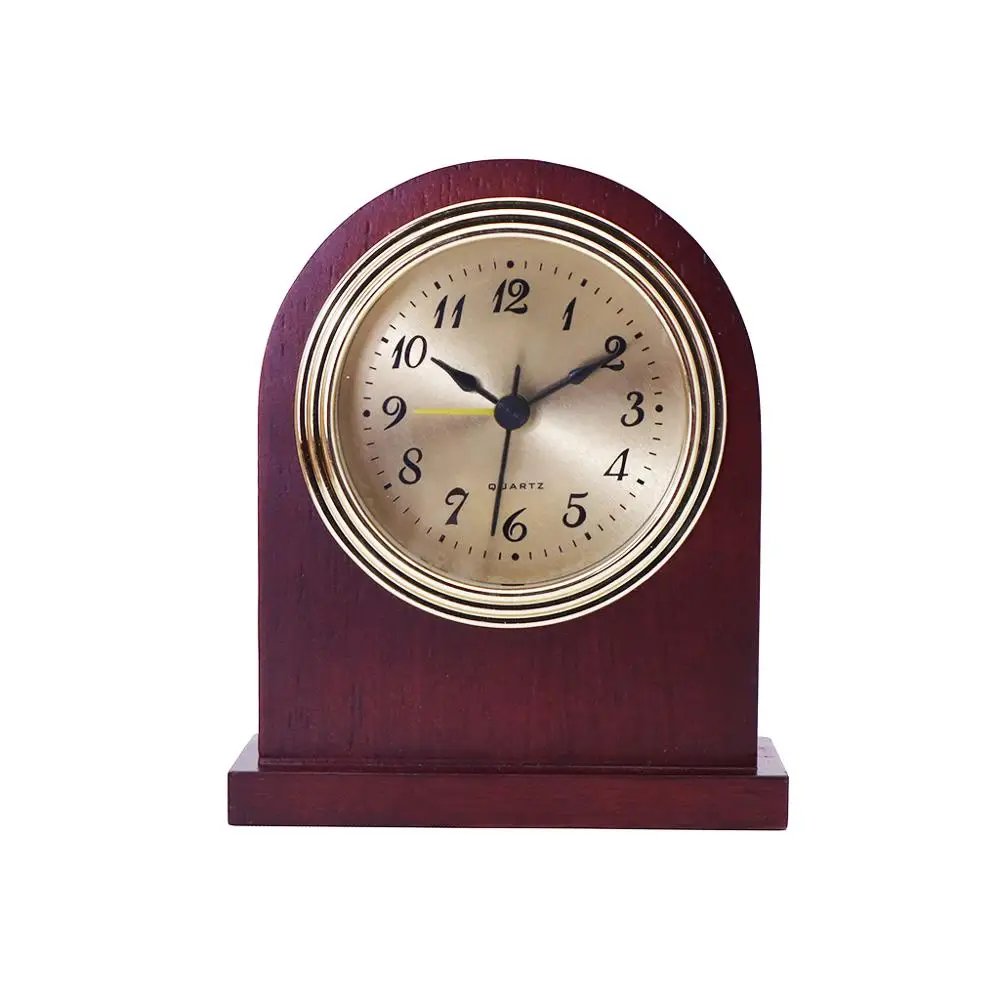 

Wine Red Color Solid All Gold Office Alarm Clock