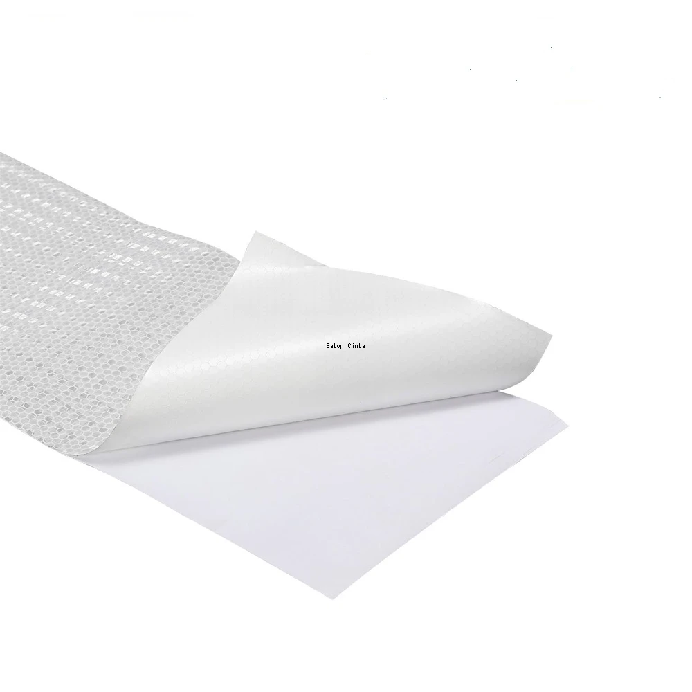 6InchX16FT Waterproof High Visibility Reflective Tape White Self-Adhesive Warning Safety Strips Reflectors Sticker For Car Truck