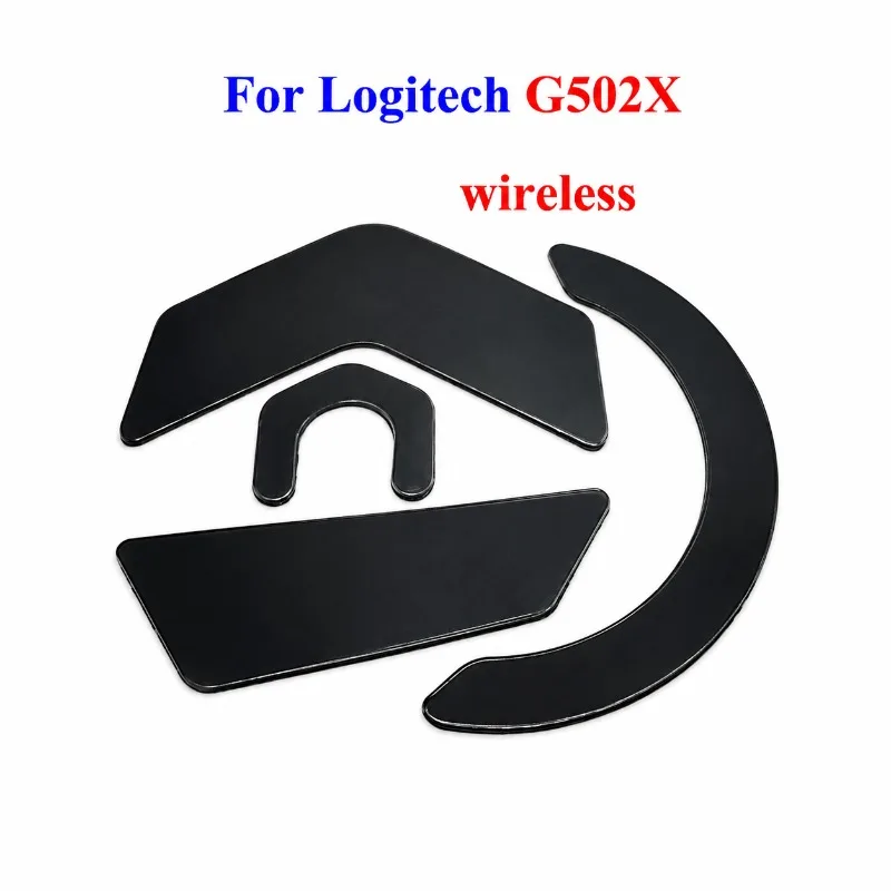 1 Sets Mouse Feet Skates Pads for Logitech G502X Wired Wireless Mouse White Black Anti Skid Sticker Replacement Connector