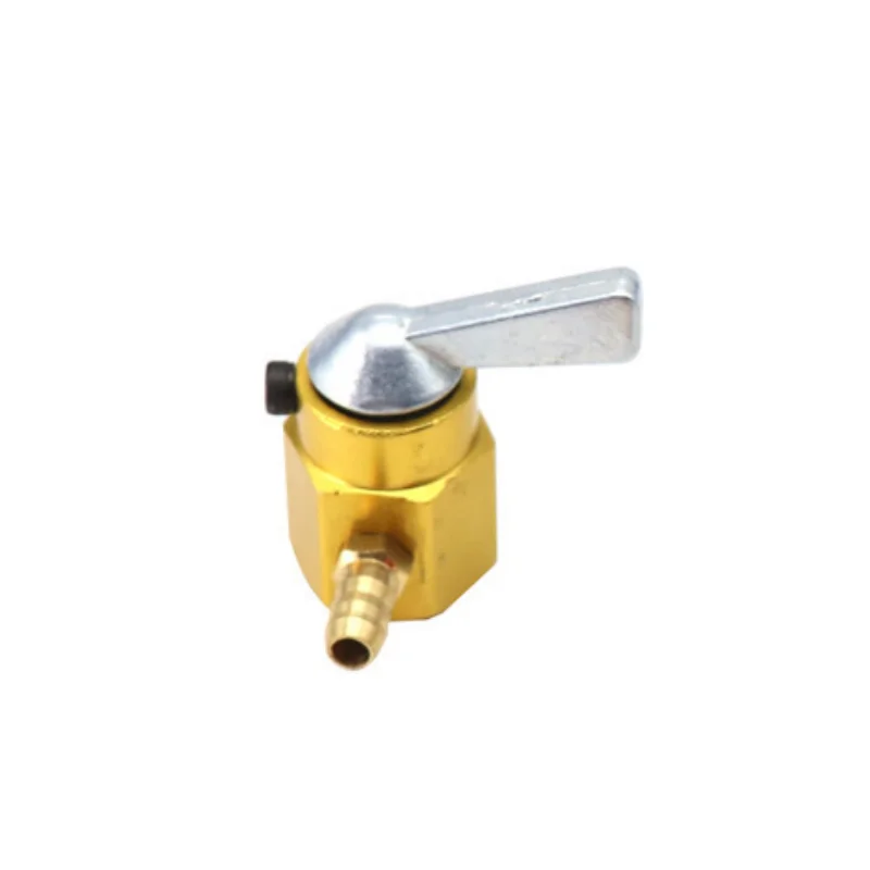 Motorcycle Fuel Petcock Switch Gal Tap 8mm Gold 5-16 Inline for Dirt Pit Bike ATV Quad Buggy Such As YAMAHA PY50