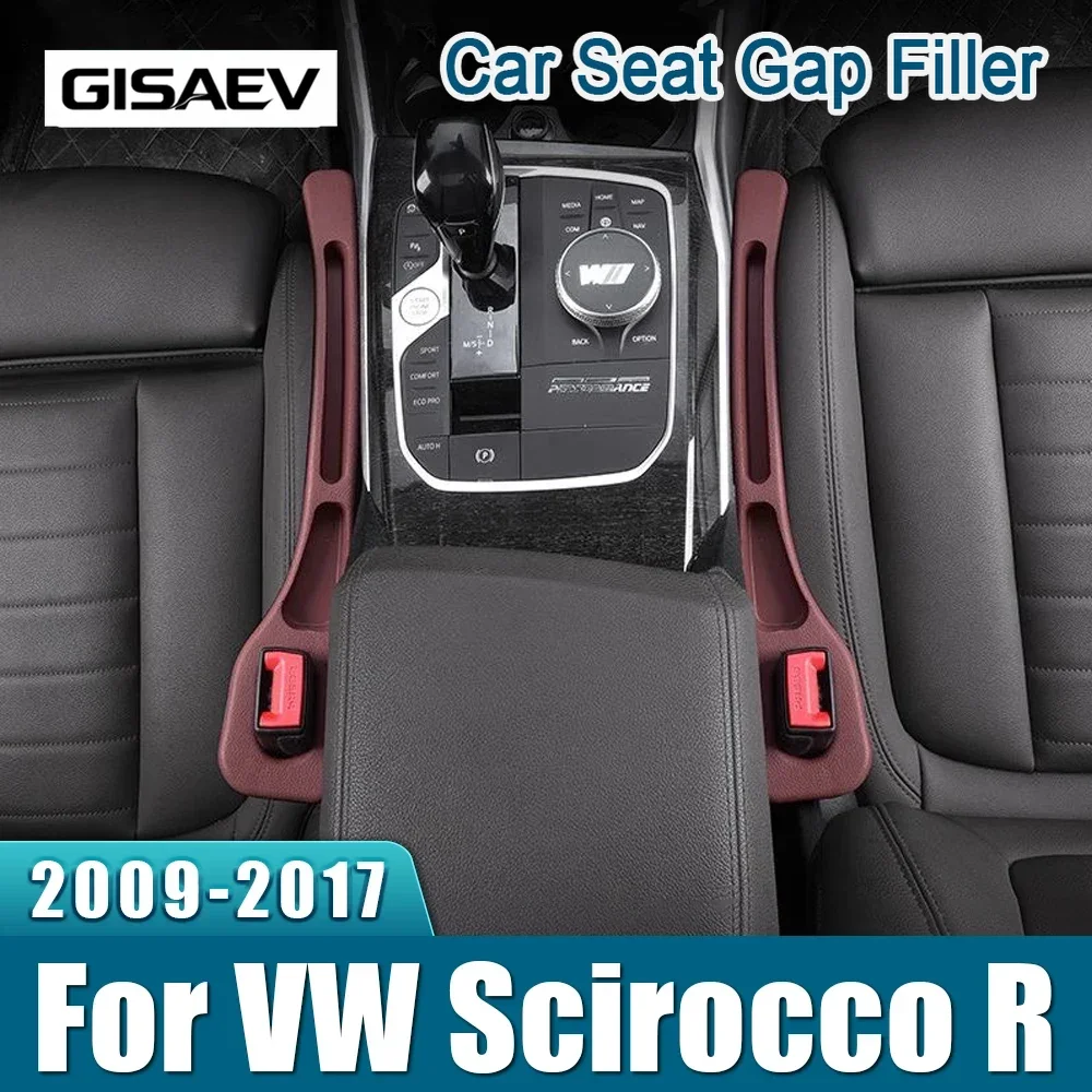 For Volkswagen VW Scirocco R 2009 2010 2011 2012 2013 2014 2015 2016 2017 2PCS Universal Car Seat Leak Proof Strips Storage