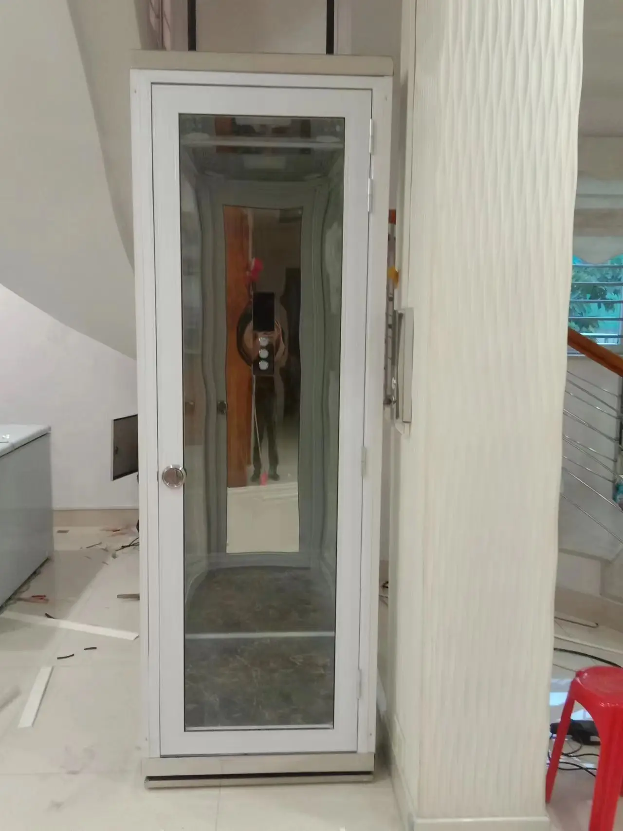 Front 2 floors household elevator lift factory supply manufacturing price household villa hydraulic lift