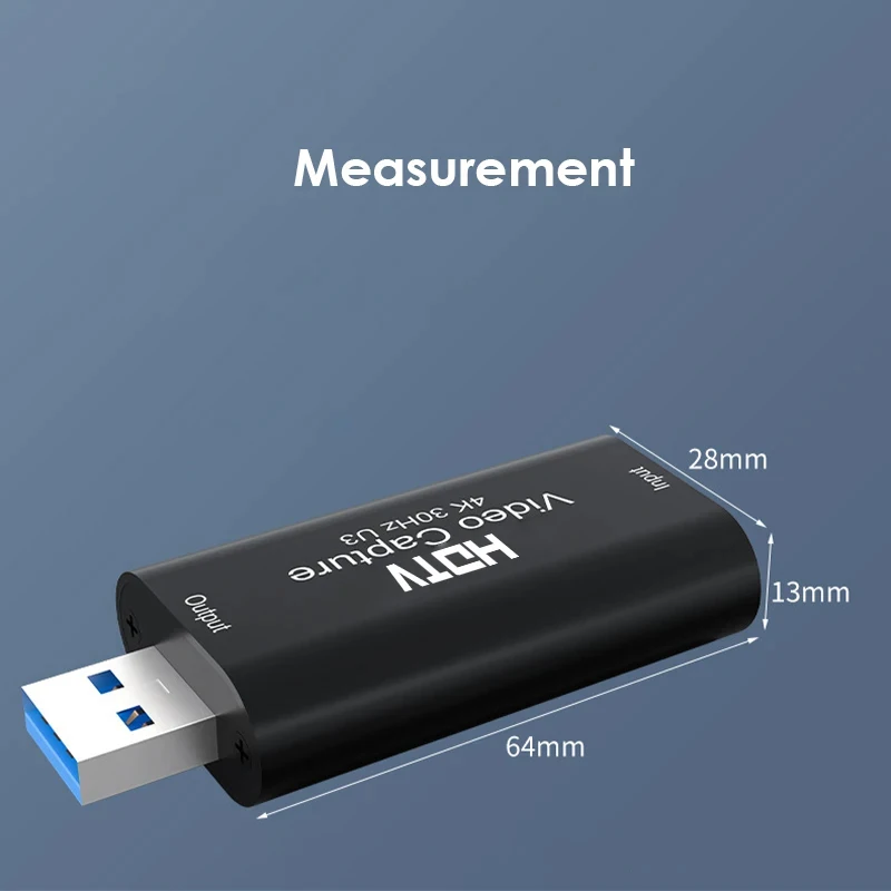 MS2130 Video Capture Card 4K USB 3.0 USB2.0 HDMI-compatible Grabber Recorder for PS4 Xbox Game Camera Recording Live Streaming