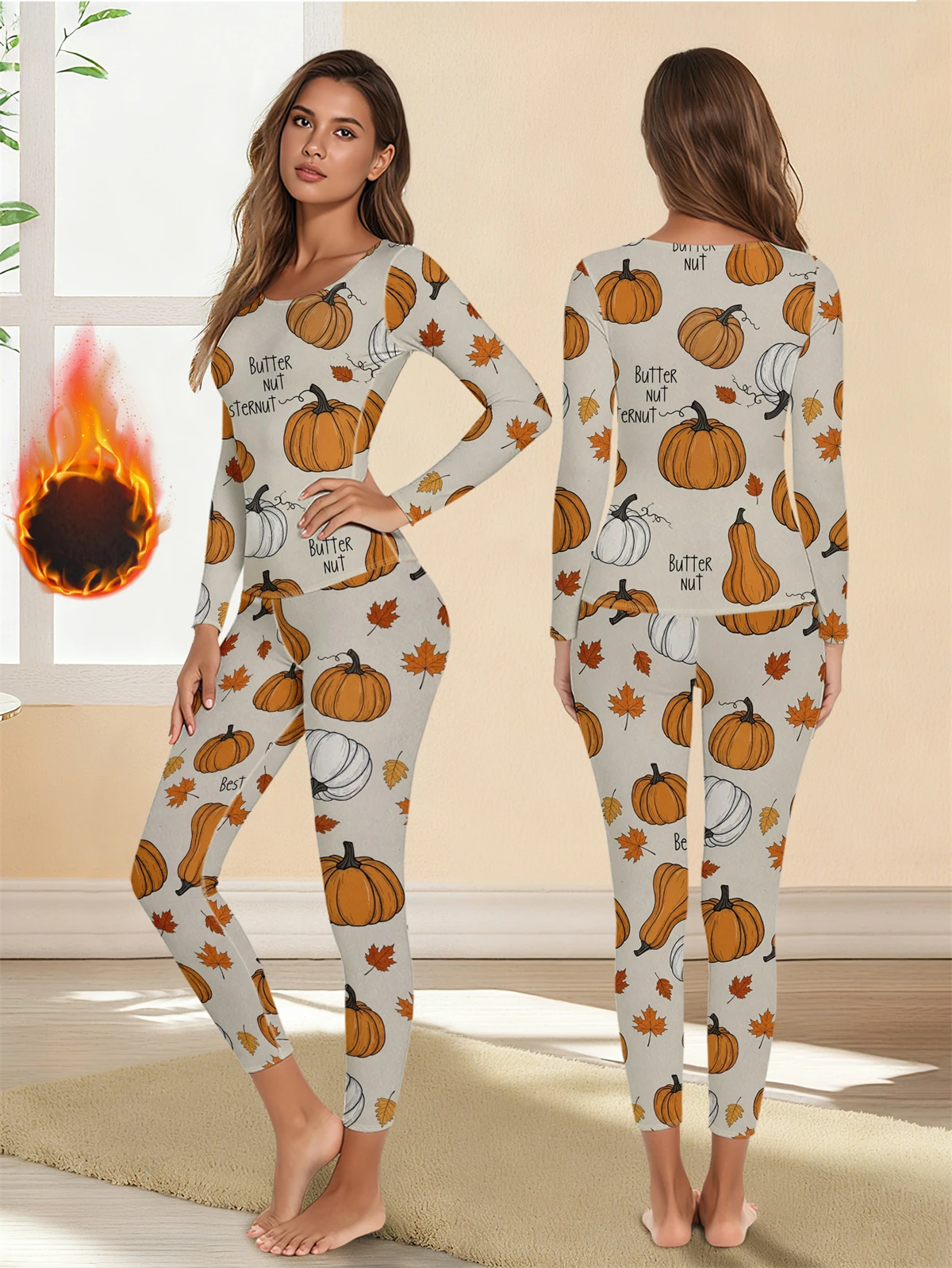 

1 комплект, теплое термобелье, сексуальное женское нижнее белье, длинные кальсоны, женские комплекты в форме, женская термоодежда со средним воротником