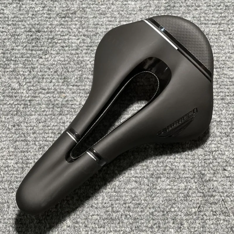 Short‑Nose Hollow Bicycle Saddle Ergonomic Breathable Bike Seat for Road Mountain Bicycle Cycling Replacement Cushion