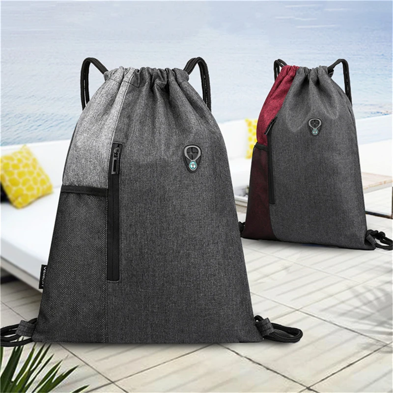 Running Fitness Sports Storage Bag Folding Backpack Bundle Drawstring Pocket Bag PortableHiking Camping Waterproof Backpack