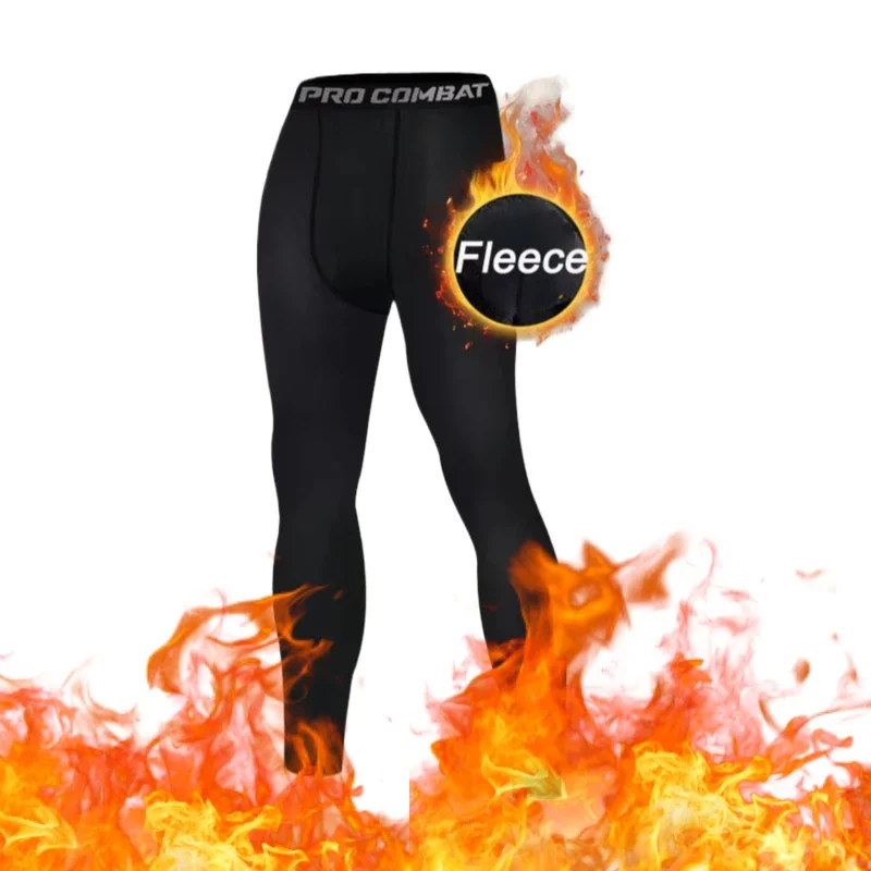 Men's thermal compression leggings 1-2 pairs, sports training pants, running tight fitness basketball jogging pants