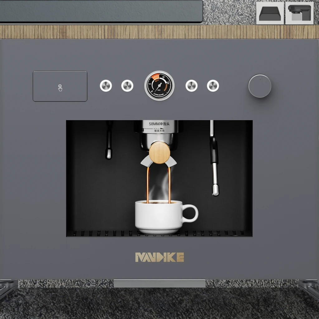 Mandike M100 Electric Household Espresso Machine Semi-Automatic Coffee Maker With Embedded Brew Hot Water System