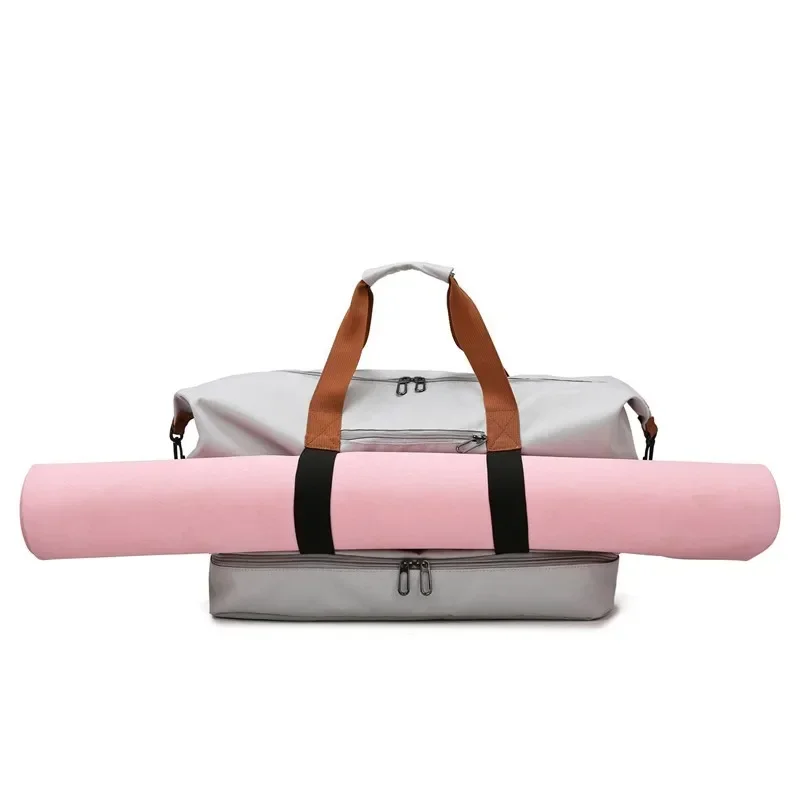 Mode Gym Fitness Taschen Für Frauen Große Kapazität männer Sport tasche Wasserdichte Wochenende Reise Weibliche Messenger Tasche Trocken Und Nass