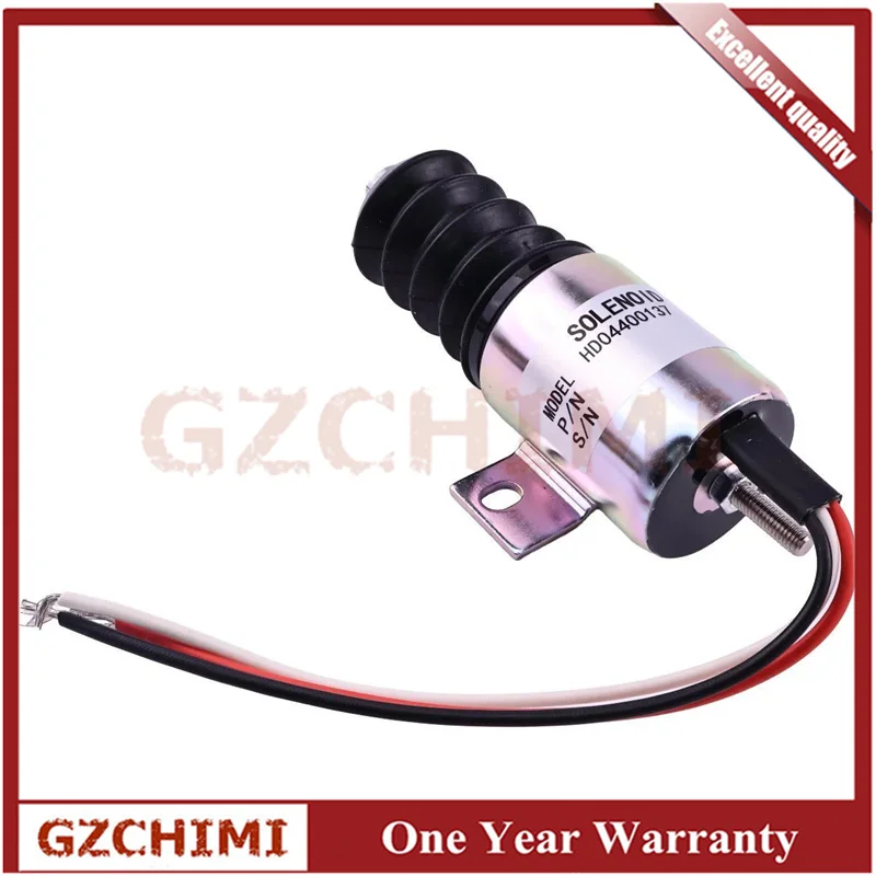 12V Fuel Shut Off Solenoid 192196 1756ES-12E3ULB1S5 Fit for Miller Trailblazer 300D Welder - Replaces 208454