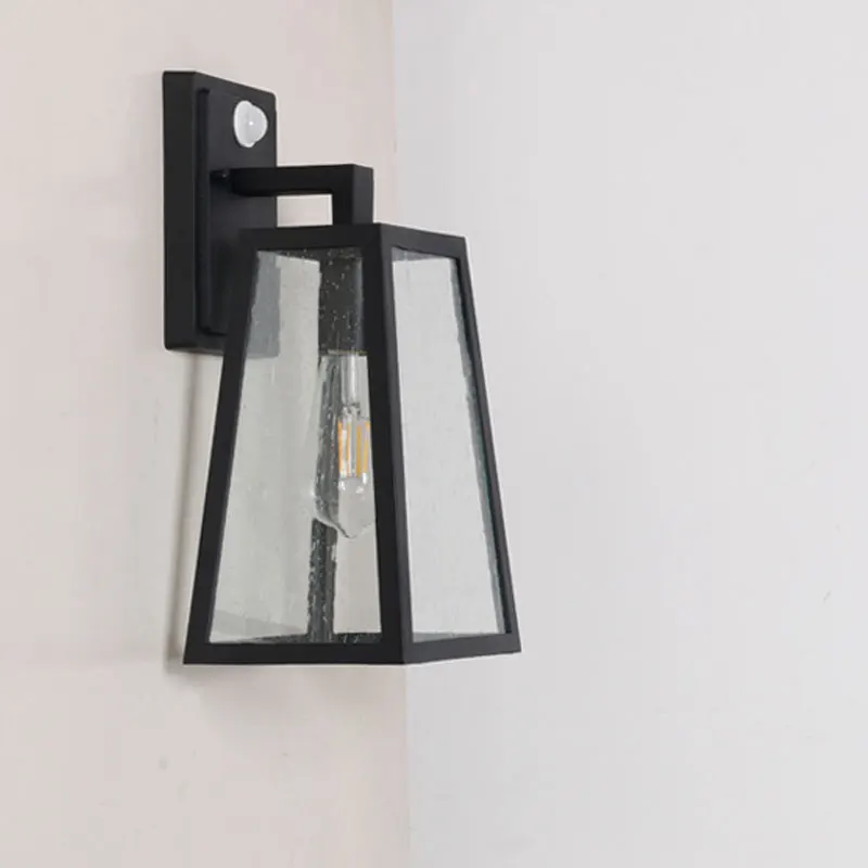 Human Body Sensing Wall Lamp, Retro Aluminum Wall Lamp At The Entrance, Outdoor Courtyard Wall Lamp