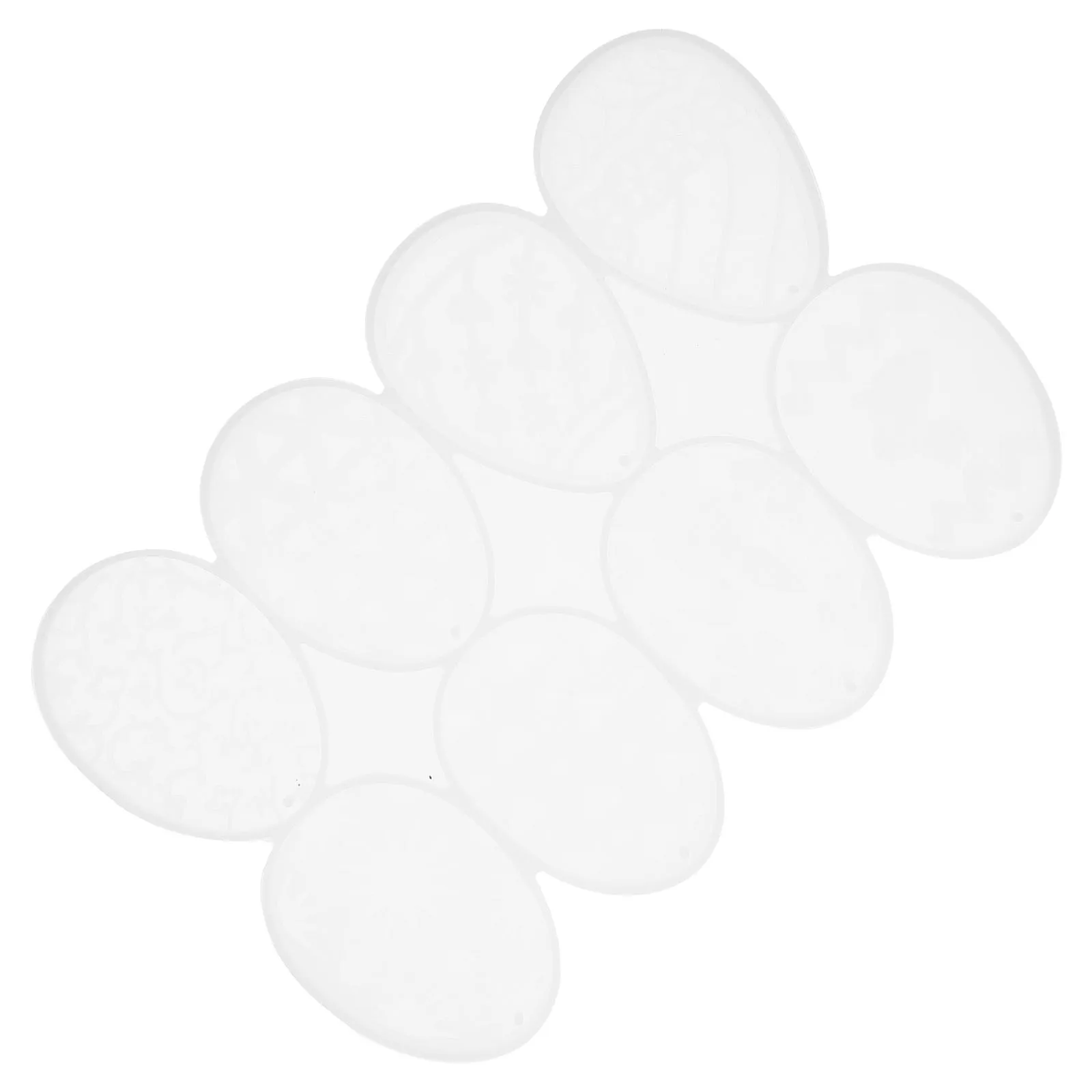 

Flexible Silicone Easter Egg Mold for DIY Key Pendant Craft Drip Glue Charm Mold for Holiday Party Decorations