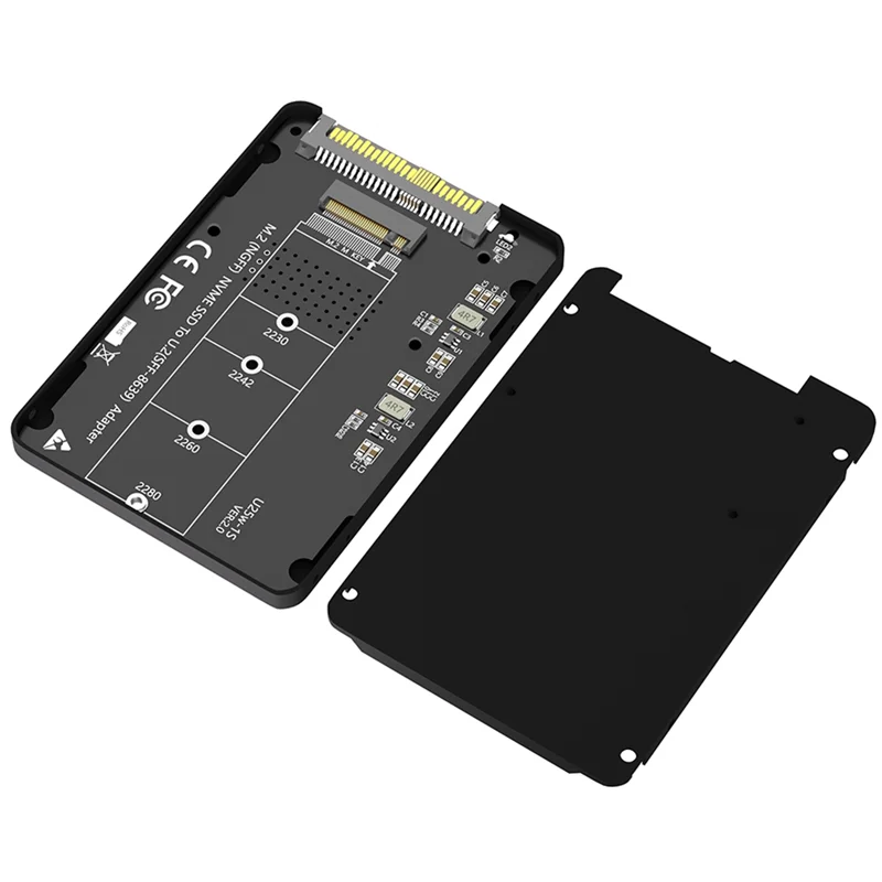 AED5-2-In-1 M.2 NVME PCI-E / NGFF SATA SSD To U.2 SFF-8639 Combo Adapter For Desktop PC