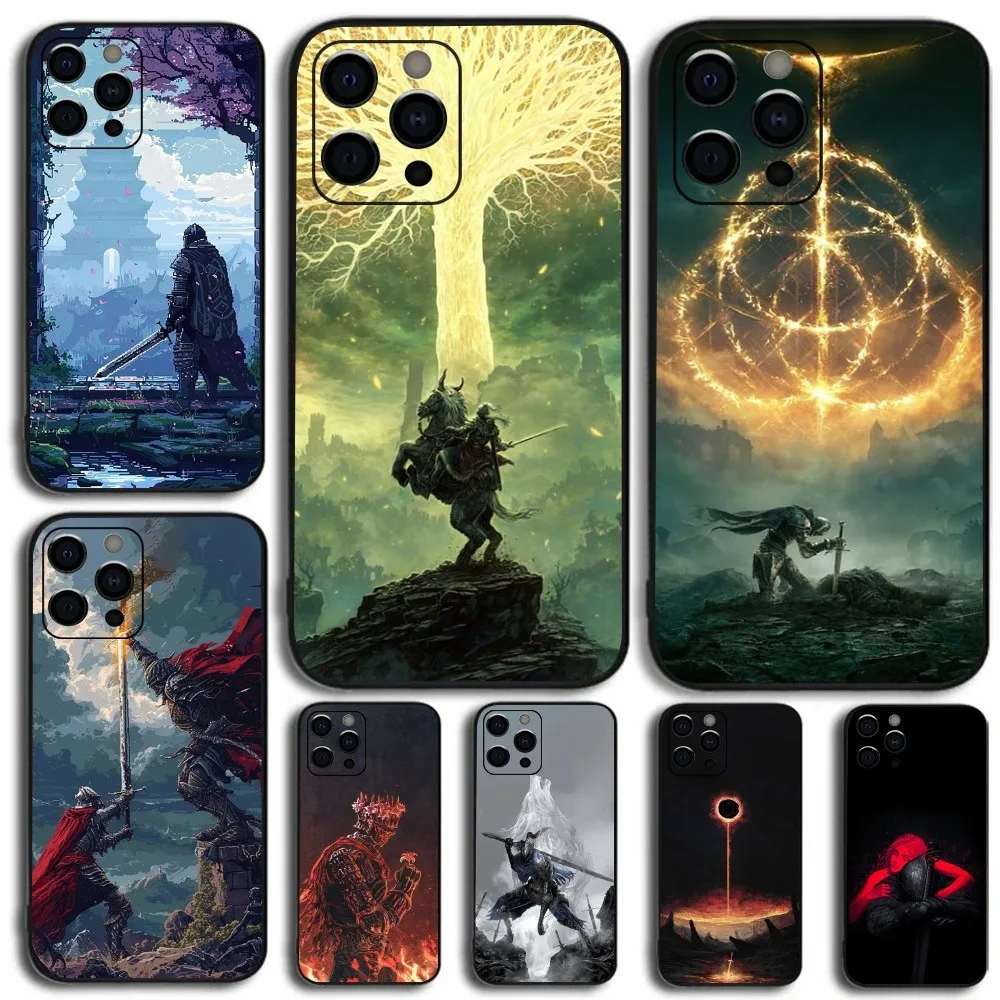 

Game D-Dark-S Souls Phone Case For Apple iPhone 15,14,13,12,11,Pro,X,XS,Max,XR,Plus,Mini Soft Black Cover