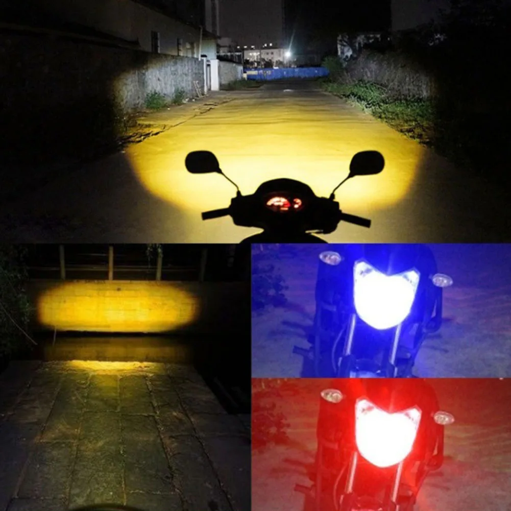 8V-80V Motorcycle LED Spotlight Turn Signal Light Aluminum Alloy Housing P15D BA20D H4 IP67 Waterproof Turn Signal Lamp Headlamp