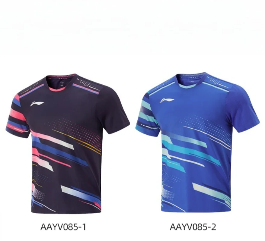 

New Table Tennis Sportswear Badminton Short-sleeved National Team Competition Uniform Breathable Quick-absorbent Top T-shirt