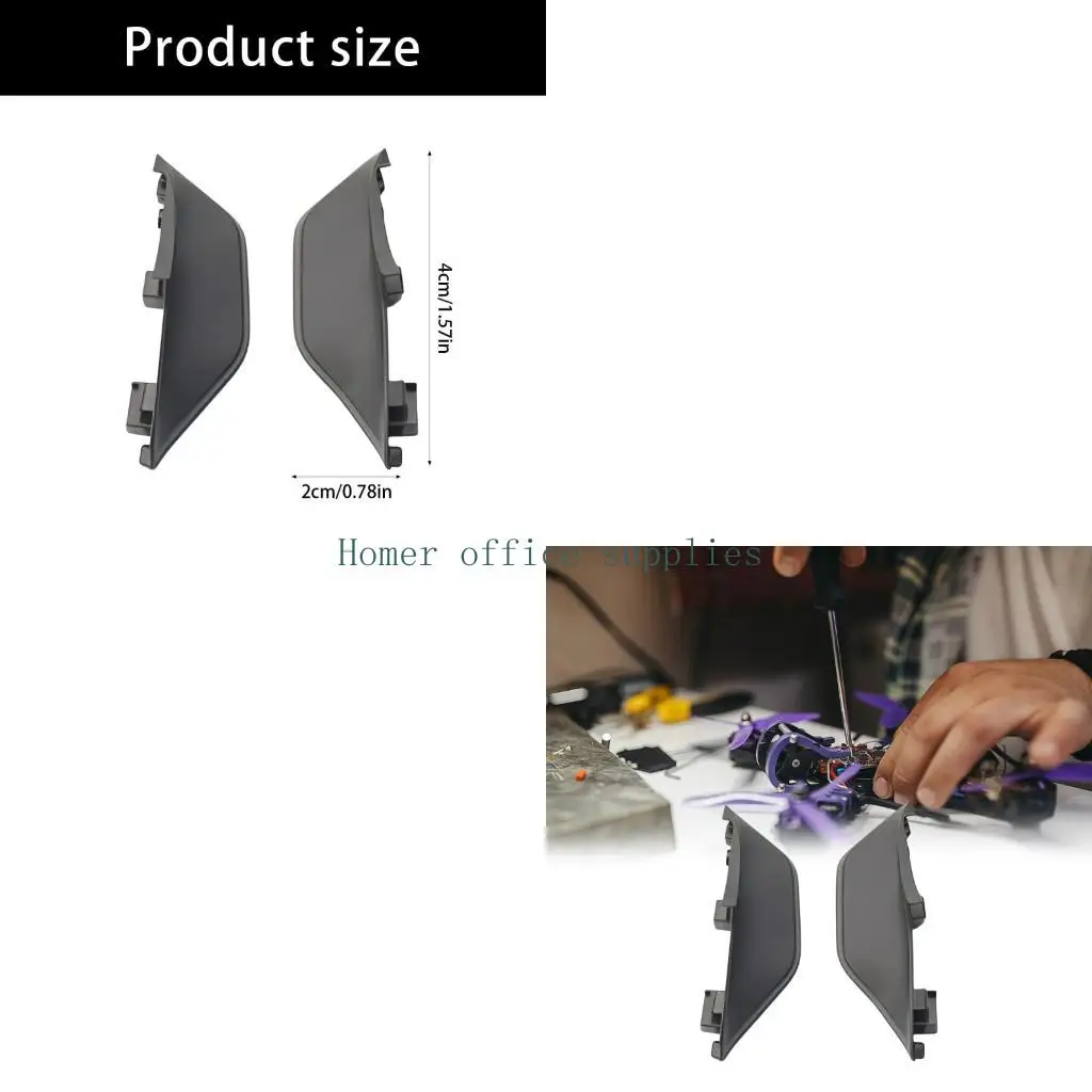 K43B 2Pieces Impact Resistant Nylon Replacement For Quadcopter Middle Shell Rear Shaft Cover Improved Durability