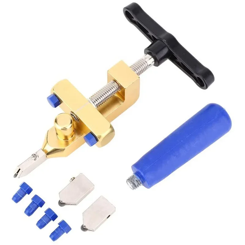 With Knife Wheel Diamond Roller Glass Cutter Cutting Machine Opener Breaker Tool Set 2In1 Glass Ceramic Tile Cutter Easy Glide
