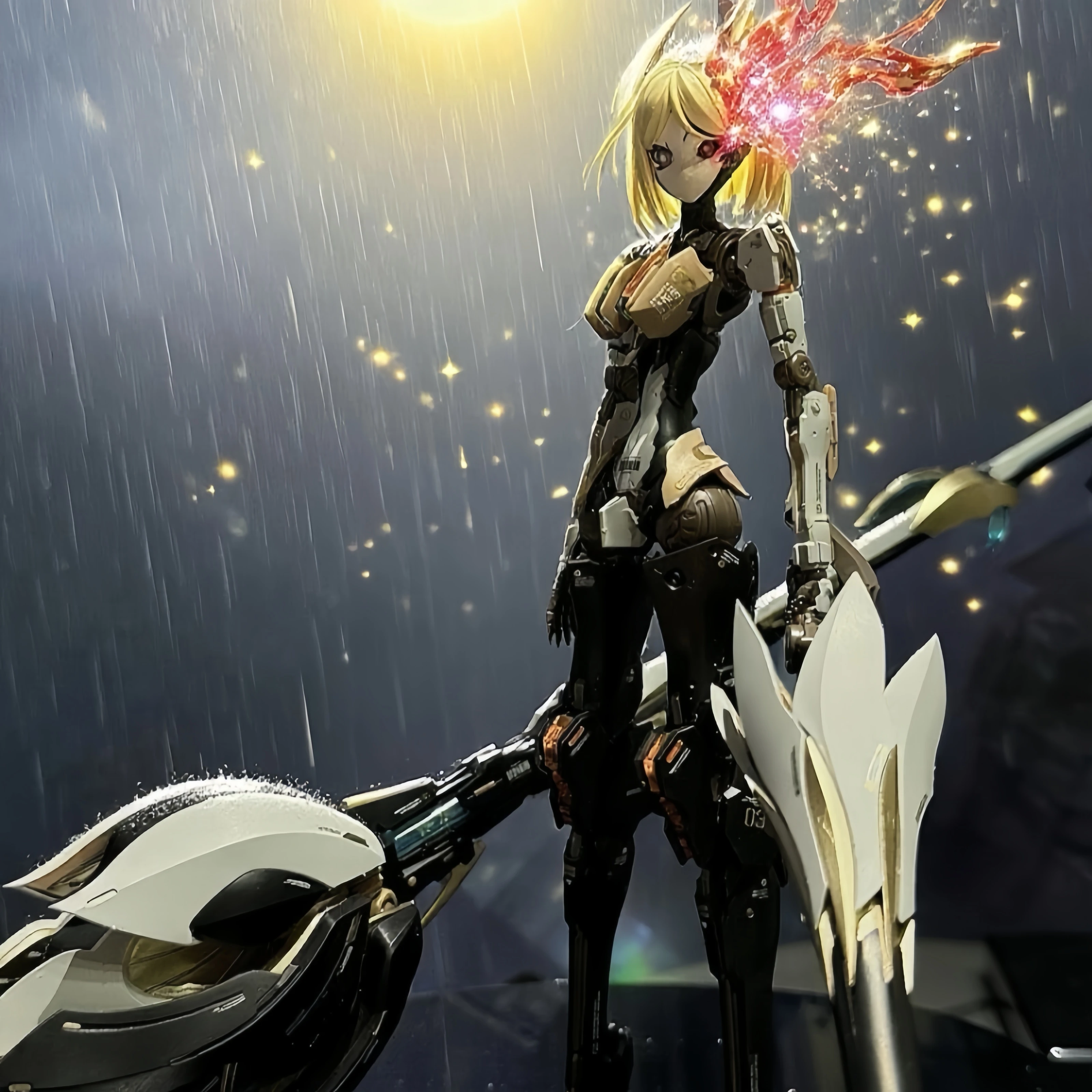 Hemu Line Nuclear Chengzhi Manufacturing Rosa Plan Machine Lady Star Flower Lily Mk3 Model Perakitan National Creation Mech Pre S