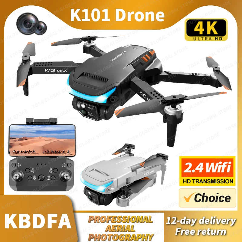 KBDFA K101 Max Drone profesjonalne podwójne kamera HD zdjęcia lotnicze FPV helikopter unikanie przeszkód składany quadcopter-zabawka zdalnie