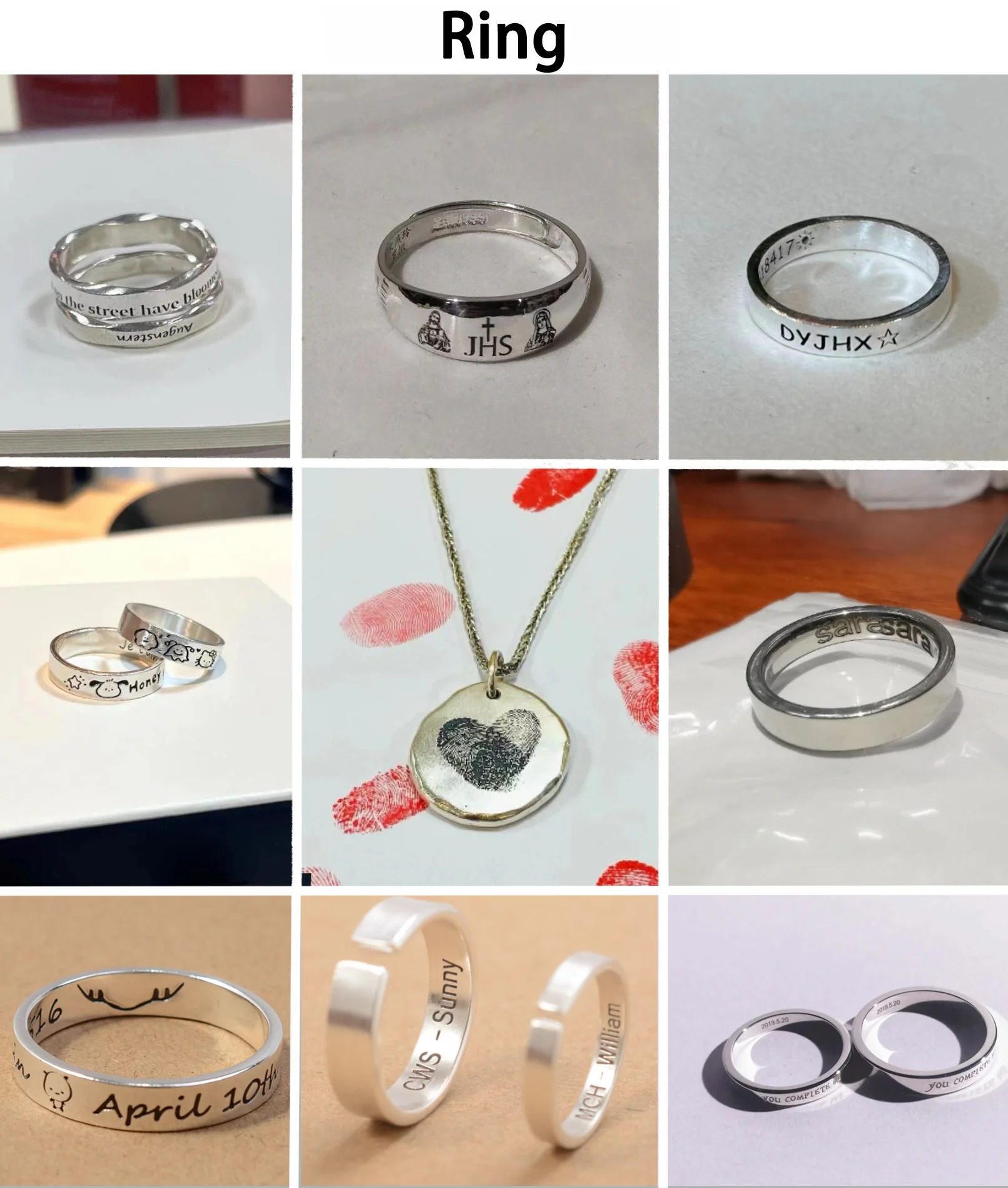 Etiqueta anillo pulsera grabado pequeña empresa letra colgante corte incluyendo eje de rotación D60 joyería máquina de marcado láser