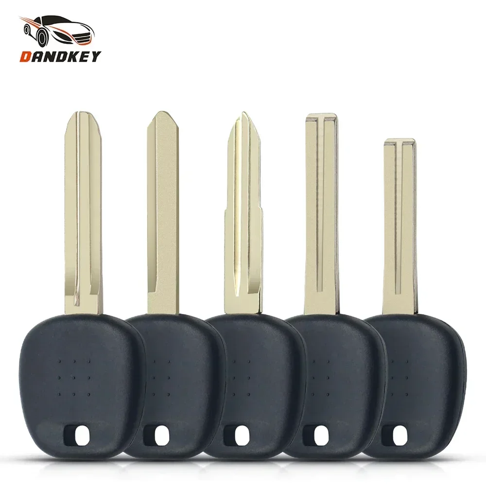 

Dandkey 10PCS Blank Car Transponder Key Shell Fob for Toyota Tacoma RAV4 PRADO COROLLA Camry Reiz Highlander Yaris No Chip Case