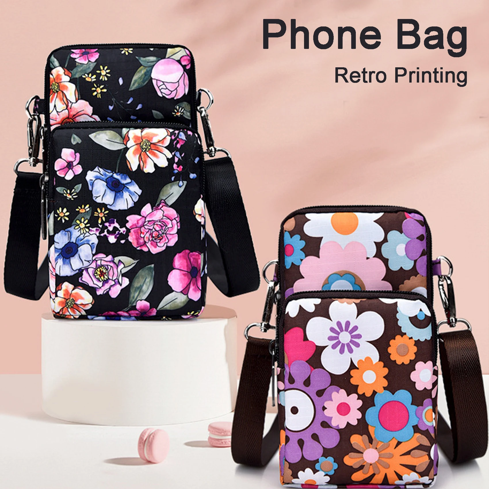 Female Mini Crossbody Bag New Mobile Phone Bags Shoulder Messenger Bag Wrist Coin Purse Leisure Forearm Bags Women for Handbags