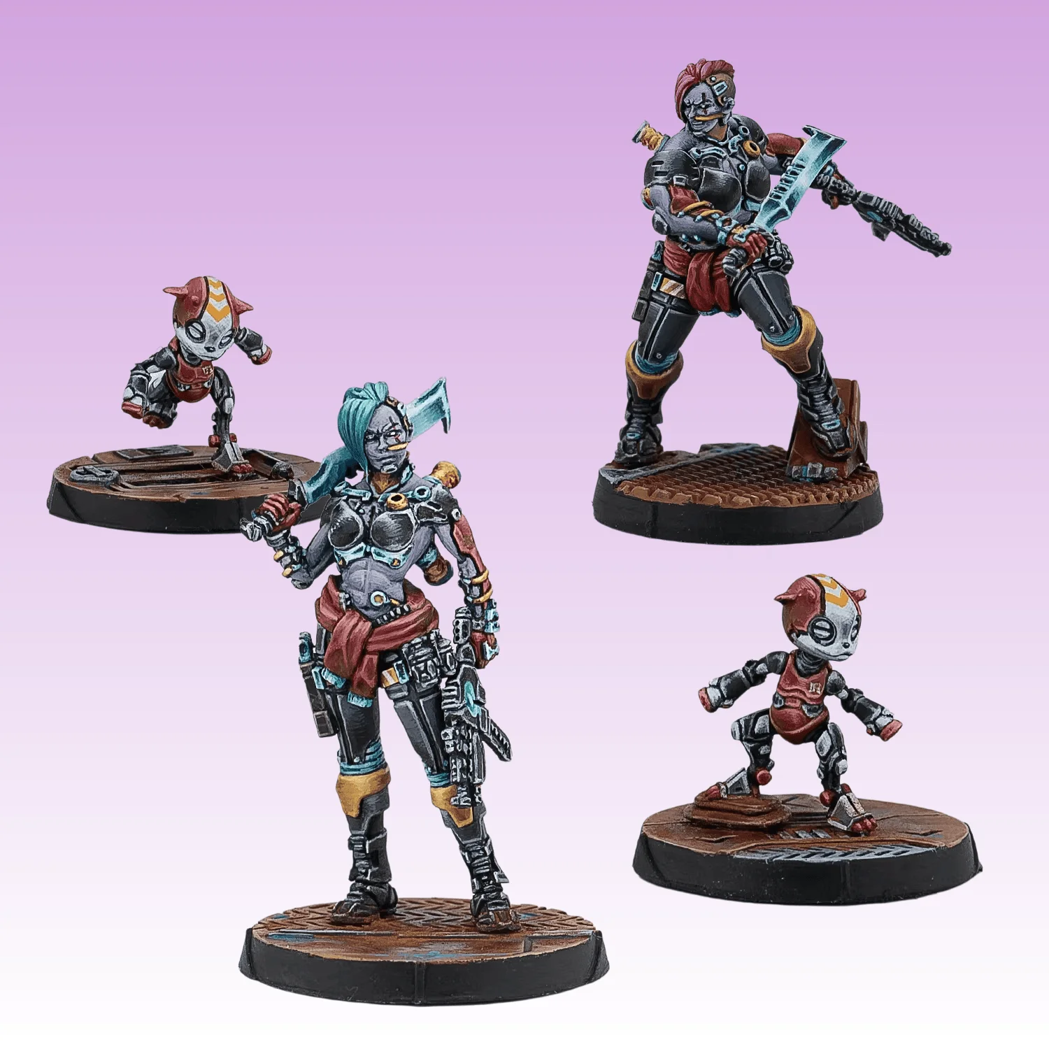 

Набор для сборки модели из литой смолы, GK, Resin Nomad, 4 фигурки, неокрашенные (базовая комплектация в комплекте)