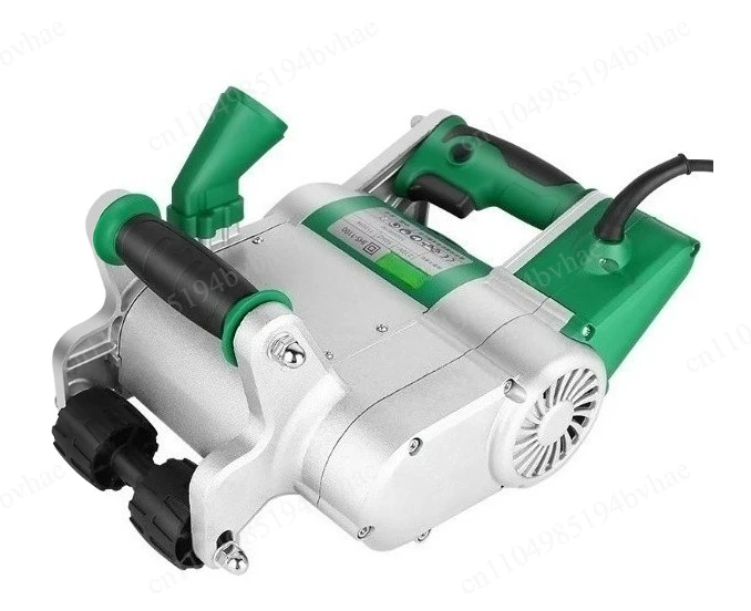 Single channel wall mounted dust-free electric slotting machine for lightweight brick concrete