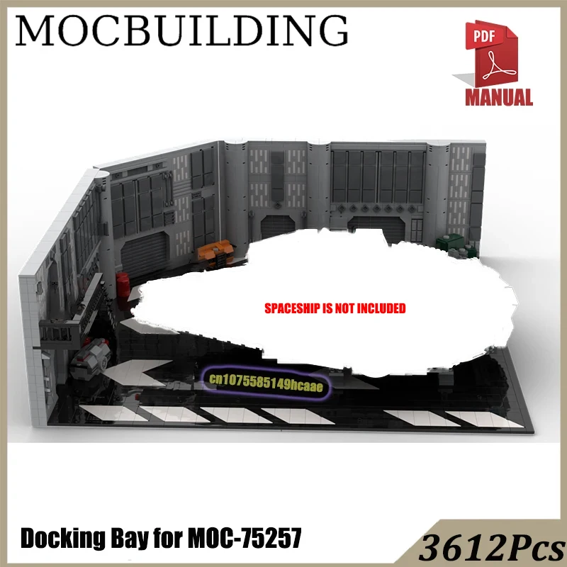 Docking Bay Display Stand for Moc-75257 MOC Building Block Bricks Construction Toys Gift