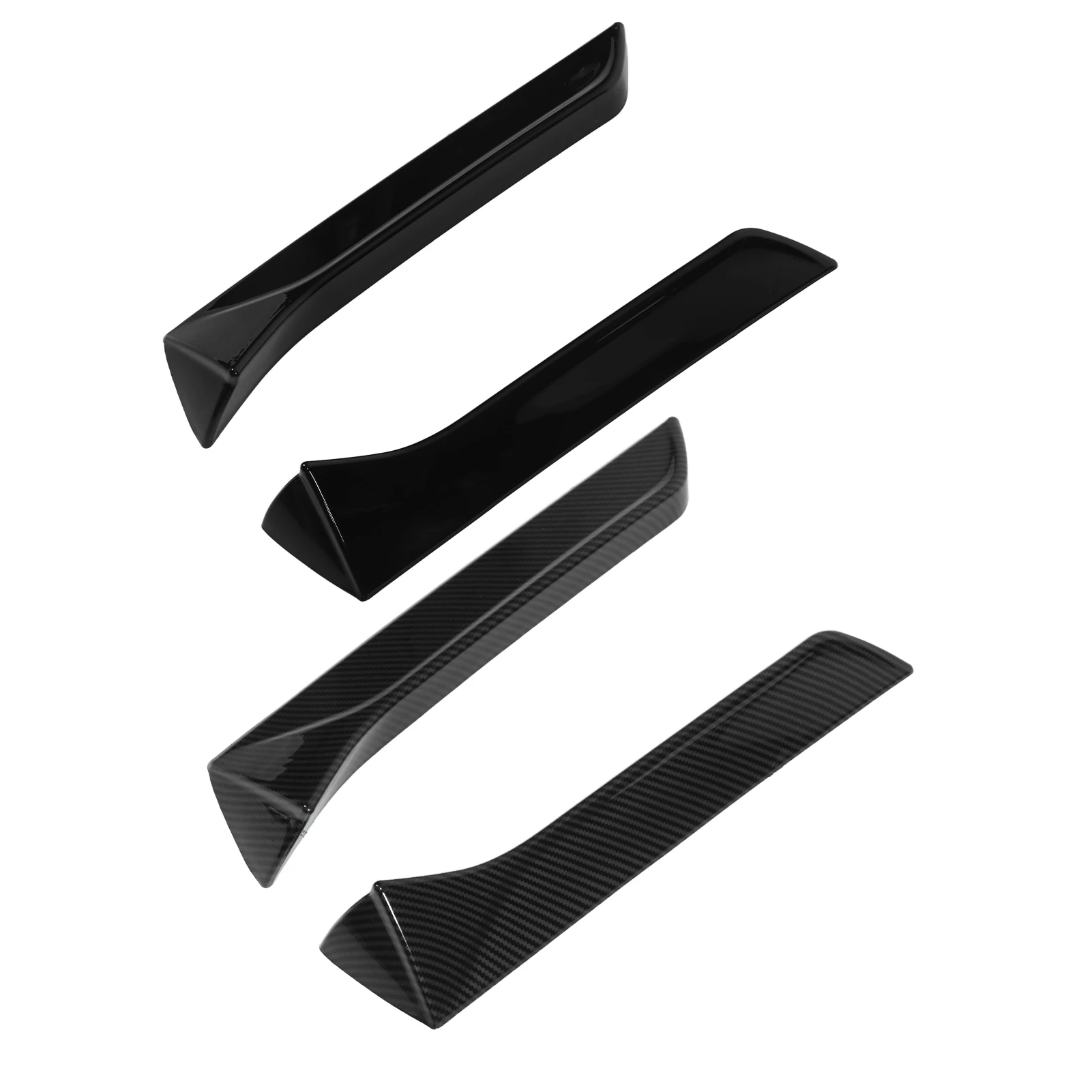 2Pcs Car Rear Window Side Splitter Wing Exterior Trim Left Right Auto Replacement Only For SEAT LEON 5F FR Mk3 MK3.5 2013‑2021