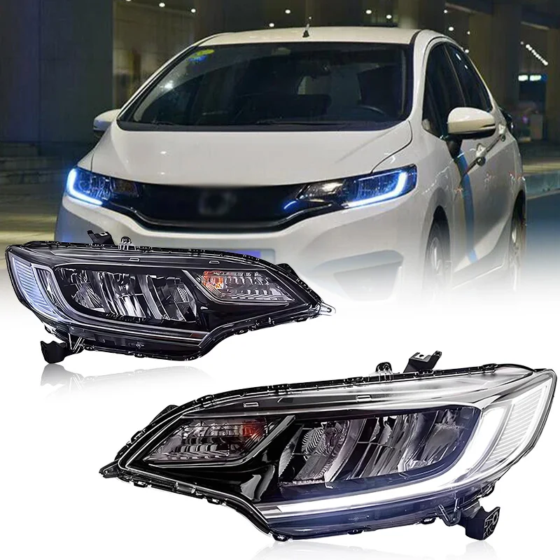 High Quality Auto Headlight For Honda Jazz Fit 2014-2019 Conversion RS Model GK5 LED Head Lamp Assembly 14-19
