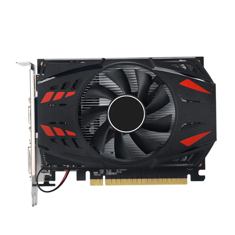 GT730 Graphics Card HD+VGA+DVI DDR3 4GB Low Profile Graphics Card PCI-E2.016X Gaming Graphics Card 128 Bit with Cooling Fan