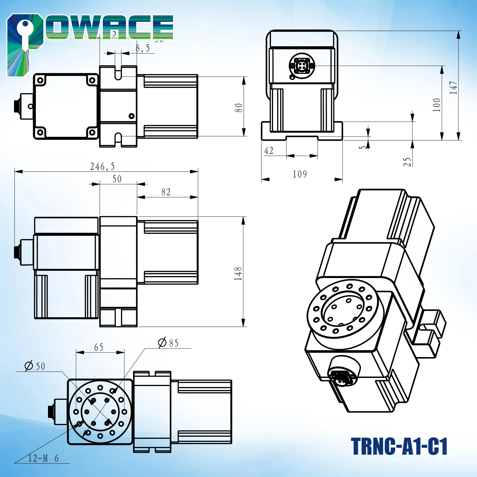 CNC A+C 4th Fourth 5th Rotary Axis Dividing Index Head Harmonic Drive