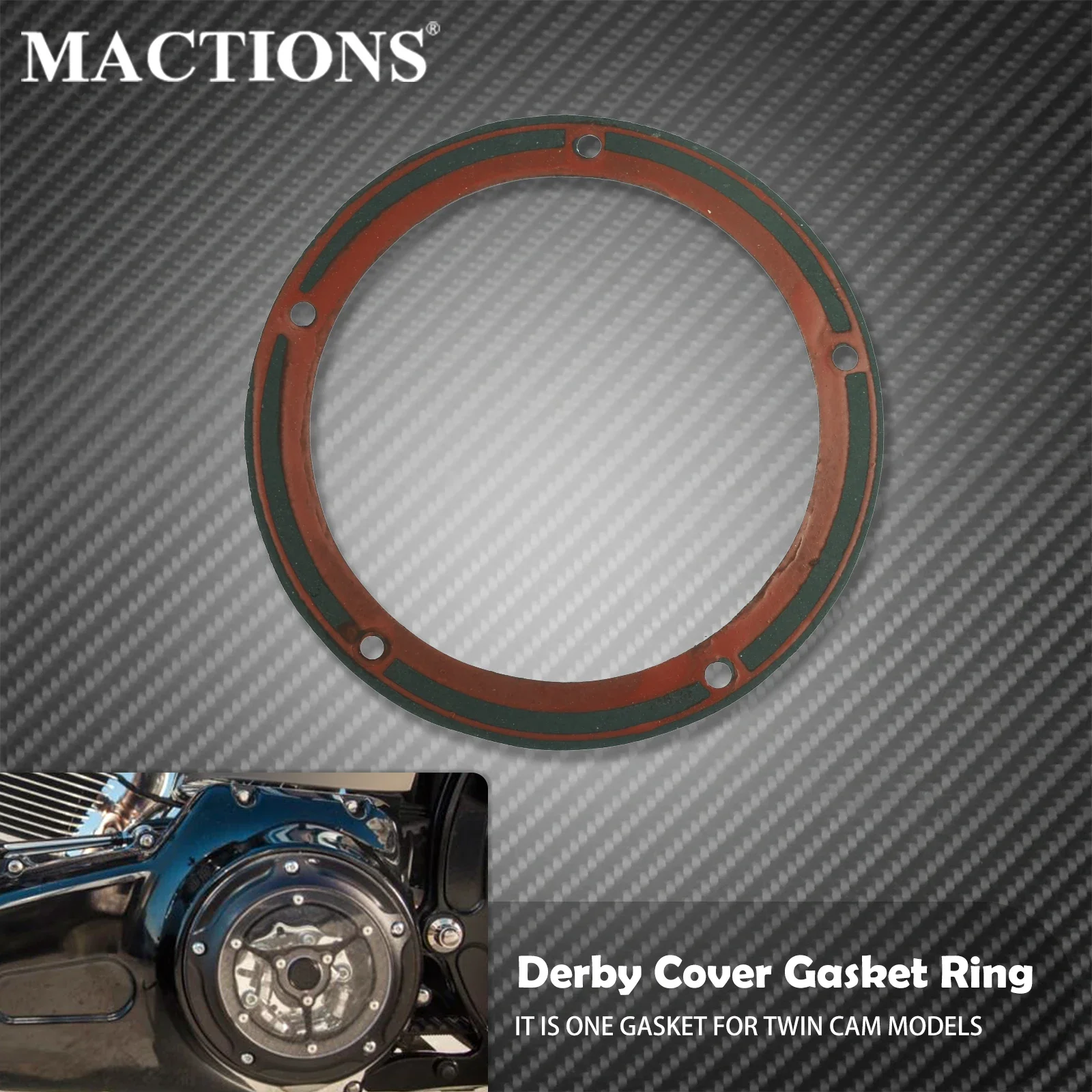 Motorcycle Derby Cover Gasket Ring Twin Cam For Harley Touring Electra Street Road Glide Dyna Softail Fatboy Fxd 1999-2015 2016